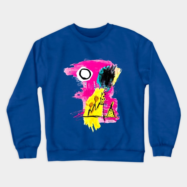 Literally Just Vibin' Crewneck Sweatshirt by Irina's Family Art Circle 